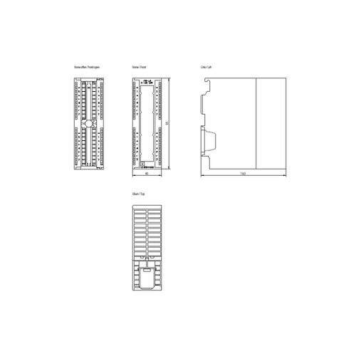 6ES7321-1BL00-0AA0 Siemens Simatic S7- 300 Digitaleinga.SM321 Potentialgetrennt Produktbild Additional View 1 L