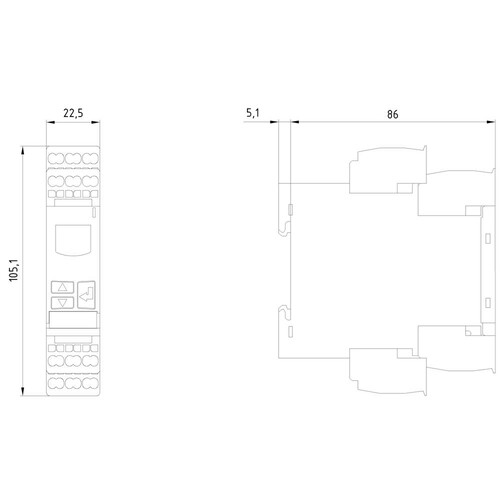 3UG46162CR20 SIEMENS Digitales Überwachungsrelais für Dreiph.Spann. Produktbild Additional View 1 L
