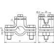 407114 DEHN Erdungsrohrschelle D 42,4mm TG / St/tZn Produktbild Additional View 2 S