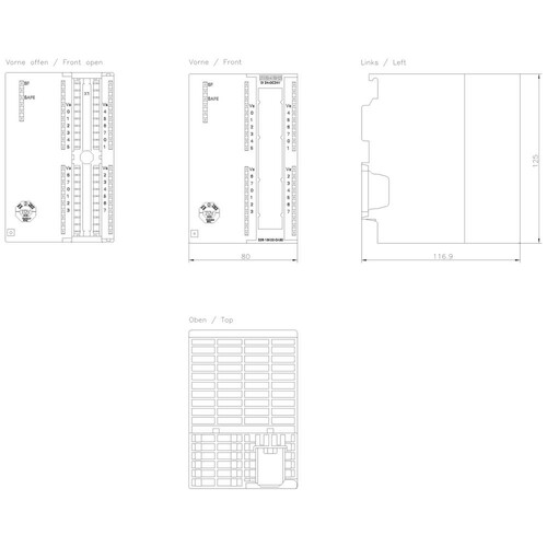 6ES7326-BK02-0AB0 SIEMENS Simatic S7 Digitaleingabe SM 326 F-DI 24X DC 24V Produktbild Additional View 1 L