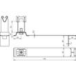 204949 DEHN Dachleitungshalter FLEXIgrip NIRO H32mm Rd8mm m.Strebe f. Ziegelfalze Produktbild Additional View 1 S