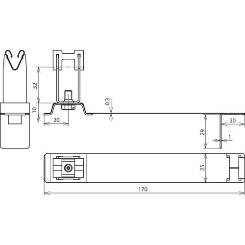 204949 DEHN Dachleitungshalter FLEXIgrip NIRO H32mm Rd8mm m.Strebe f. Ziegelfalze Produktbild Additional View 1 L