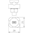 5304 105 OBO Verbinder Rd 8-10mm,1fach verzinkt Produktbild Additional View 1 S