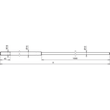 103211 DEHN Fangstange M 16mm L 1500mm AlMgSi F22 verjüngt a. 10mm Produktbild Additional View 2 S