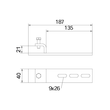 6003892 OBO BFK 187 33 FT Befestigungs- klemmstück f. maximale Trägerstärke 20mm Produktbild Additional View 1 S