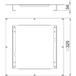 7428547 OBO DUG RK UAN 9 Montagedeckel für Kassetten in HB 340x340x34 Stahl Produktbild Additional View 1 S