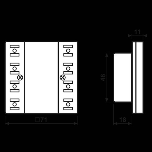 LS5072TSM Jung KNX Tastsensor-Modul Standard, 2fach Produktbild Additional View 1 L