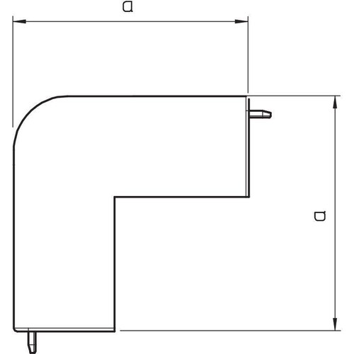 6192327 OBO WDK HA60090RW Außeneckhaube 60x90mm Polyvinylchlorid reinweiß Produktbild Additional View 1 L