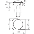 390159 DEHN Klemmbock Rd 6-10mm NIRO m. Flachrundschraube u. Mutter M10 Produktbild Additional View 2 S