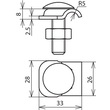 390159 DEHN Klemmbock Rd 6-10mm NIRO m. Flachrundschraube u. Mutter M10 Produktbild Additional View 1 S