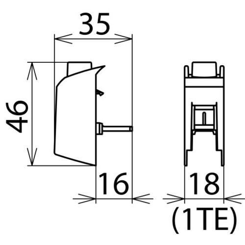 952589 DEHN Stiftanschlussklemme z. V-Verdrahtung a. Überspannungsschutzgerä Produktbild Additional View 2 L