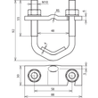 308045 DEHN Bügelklemme St/blank f. D 16-48mm f. Rd 10mm u. Fl 30-40mm Produktbild Additional View 1 S
