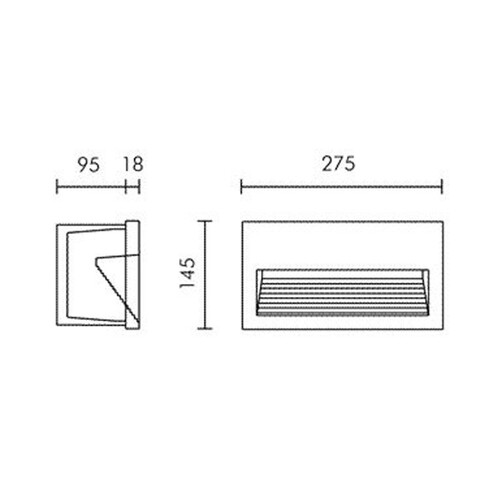 851-s4615w14 MOLTO LUCE Rettangolare EB-Leuchte LED Produktbild Additional View 1 L