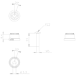 3SX5100-3B Siemens Adapter mit Schraube Ausgleich Einbautiefe 3SE21 auf  3SE51 Produktbild Additional View 1 S