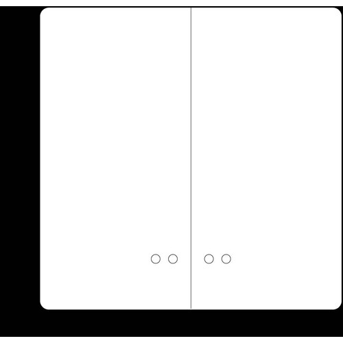 5TG7158 Siemens DELTA STYLE TITANWEISS WIPPE MIT FENSTER F. DOPPELTAST. 68X68MM Produktbild Additional View 1 L