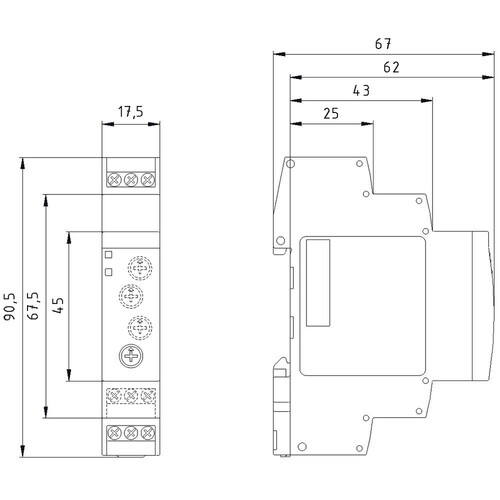 7PV15581AW30 Siemens ZEITRELAIS 1 WECHS. 7 ZEITB.0,05S-100H AC/DC 12-240V Produktbild Additional View 2 L