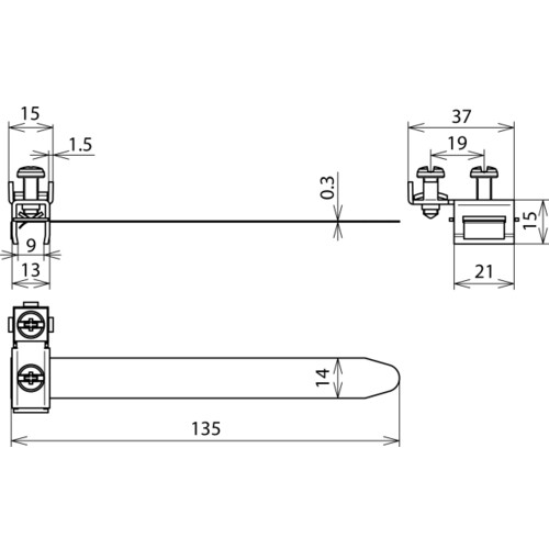 540920 DEHN Erdungsbandrohrschelle D 10-27mm + Anschlussklemme 2x2,5-10mm² Produktbild Additional View 1 L