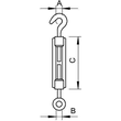 5300053 OBO 945 M10 G Spannschloss M10 Stahl galvanisch verzinkt Produktbild Additional View 1 S