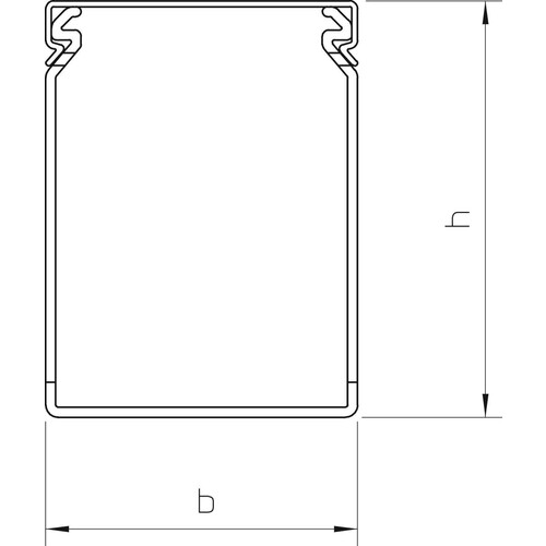 6178437 OBO LKV N 10050 Verdrahtungskanal 100x50x2000 Polyvinylc Produktbild Additional View 1 L