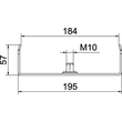 6358713 OBO MAH 60 200 FS Mittenabhängung für Kabelrinne B200mm St Produktbild Additional View 1 S