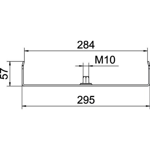 6358717 OBO MAH 60 300 FS Mittenabhängung für Kabelrinne B300mm St Produktbild Additional View 1 L