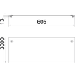 6052606 OBO DRL 600 FS Deckel mit Drehriegel für Kabelrinne und Kabelleite Produktbild Additional View 1 S