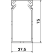 6178552 OBO LKVH N 75037 Verdrahtungs- kanal halogenfrei 75x37,5x2000 Polycarbo Produktbild Additional View 1 S