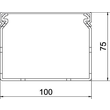 6178563 OBO LKVH N 75100 Verdrahtungs- kanal halogenfrei 75x100x2000 Polycarbon Produktbild Additional View 1 S