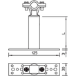 5408806 OBO ISO-A-500 ISO-Abstandhalter mit Befestigung 500mm Aluminium Produktbild Additional View 1 S