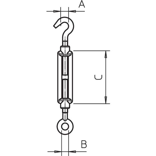 5300124 OBO 945 M10 V4A Spannschloss M10 Edelstahl rostfrei Produktbild Additional View 1 L