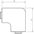 6175670 OBO WDKH-F60090RW Flachwinkel- haube halogenfrei 60x90mm Polycarbonat/A Produktbild Additional View 1 S