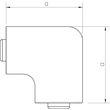 6175674 OBO WDKH-F60110RW Flachwinkel- haube halogenfrei 60x110mm Polycarbonat/ Produktbild Additional View 1 S