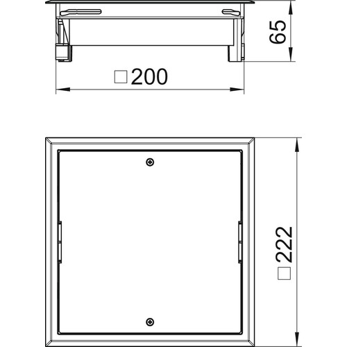 7406701 OBO ZES4-2 U10T 7011 Zugdosen- einsatz für Universalmontage Polyamid Produktbild Additional View 1 L