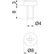 3498092 OBO BSKM-S4008 Verbinderschraube selbstfurchend M4x8 Stahl galvanisch ver Produktbild 1 S