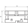 6023584 OBO 2370 230 Oberteilklammer 230mm Polyvinylchlorid lichtgrau Produktbild Additional View 1 S