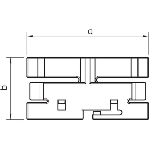 6023584 OBO 2370 230 Oberteilklammer 230mm Polyvinylchlorid lichtgrau Produktbild Additional View 1 L