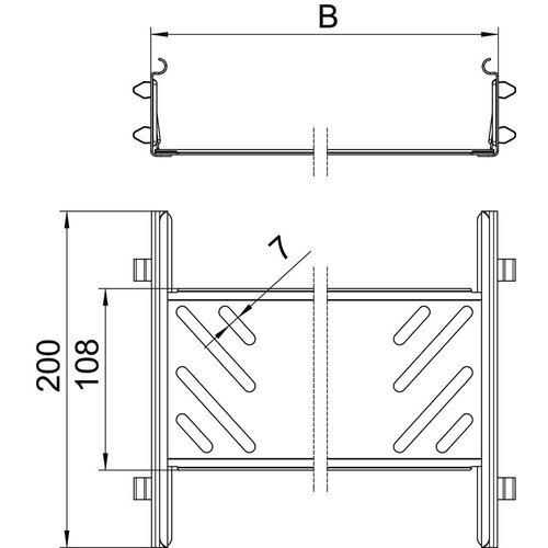 6068918 OBO KTSMV 620 FS Längenverbinder Set f. Kabelrinne Magic60x200x200Stahl Produktbild Additional View 1 L