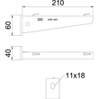 6420608 OBO AW G 15 21 FT Wand- und Stielausleger für Gitterrinne B210mm Sta Produktbild Additional View 1 S