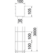 6002402 OBO GRM 105 100 G Gitterrinne GRM 105x100x3000 Stahl galvanisch verzin Produktbild Additional View 1 S