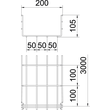 6002406 OBO GRM 105 200 G Gitterrinne GRM 105x200x3000 Stahl galvanisch verzin Produktbild Additional View 1 S