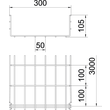 6002408 OBO GRM 105 300 G Gitterrinne GRM 105x300x3000 Stahl galvanisch verzin Produktbild Additional View 1 S