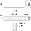 6364306 OBO TPSA 345 FS TP-Stiel/ Wand + Stielausleger Einsatz als Stiel und Au Produktbild Additional View 1 S