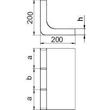 7400644 OBO KV3 25028 Vertikalkrümmer 3-zügig für EÜK Stahl bandverzinkt Produktbild Additional View 1 S
