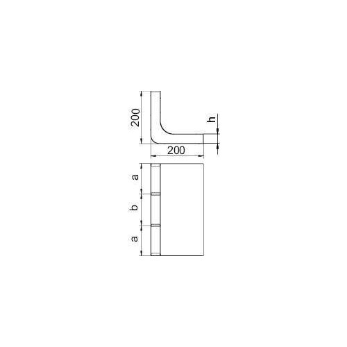 7400644 OBO KV3 25028 Vertikalkrümmer 3-zügig für EÜK Stahl bandverzinkt Produktbild Additional View 1 L
