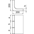7400656 OBO KV3 35028 Vertikalkrümmer 3-zügig für EÜK Stahl bandverzinkt Produktbild Additional View 1 S