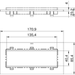 7408452 OBO T8NL P105 9011 Abdeckplatte 3f Modul 45 für T4L/T8NL Polyamid graphi Produktbild Additional View 1 S