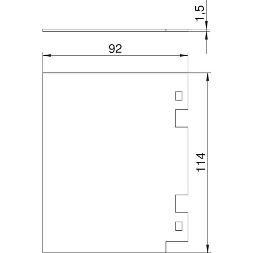 7408490 OBO T8NL TQ Quertrennwand für T4L und T8NL Polyvinylchlorid graphitsch Produktbild Additional View 1 L