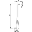 6026982 OBO 2371 80 Trennwand 80x2000mm Polyvinylchlorid lichtgrau Produktbild Additional View 1 S