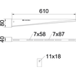 6420826 OBO AW 15 61 FT Wand- und Stielausleger mit angeschweißter Kopfpla Produktbild Additional View 1 S