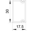 6025005 OBO WDK15030GR Wand- und Deckenkanal mit Bodenlochung 15x30x2000 Produktbild Additional View 1 S